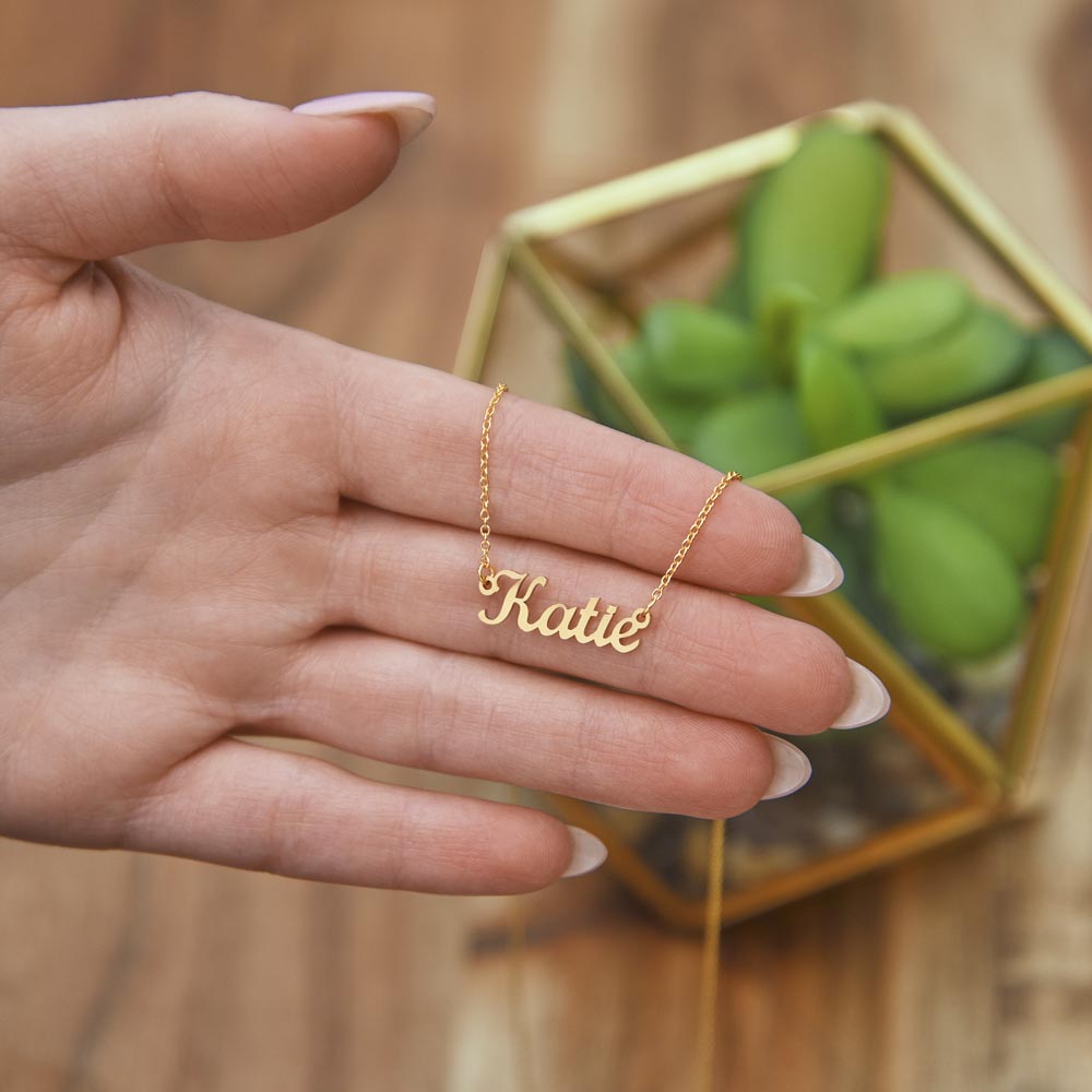 Granddaughter - Happy Preschool Graduation - Personalized Name Necklace-[Heartfelt Family Gift]
