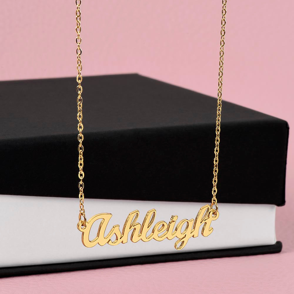 Granddaughter - Happy Preschool Graduation - Personalized Name Necklace-[Heartfelt Family Gift]