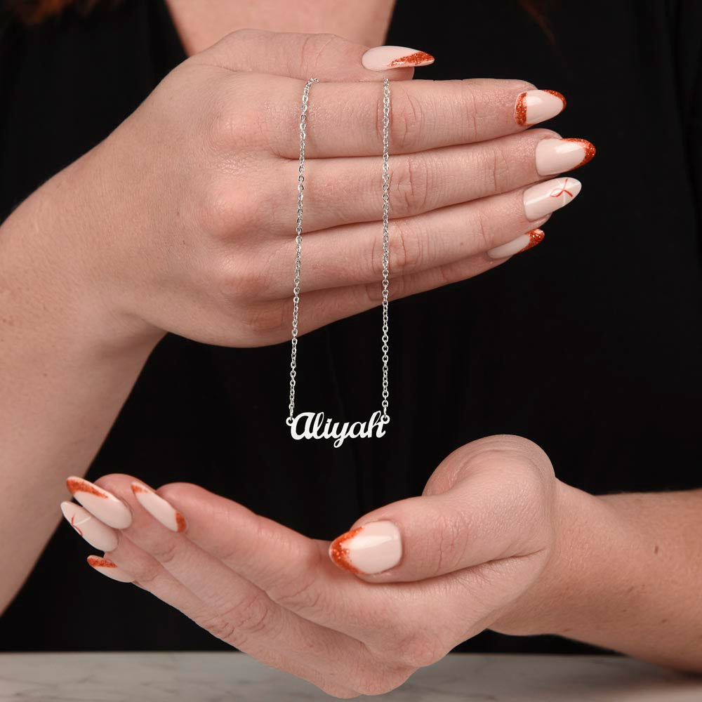 Granddaughter - Happy Preschool Graduation - Personalized Name Necklace-[Heartfelt Family Gift]