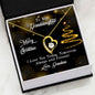 Granddaughter - Merry Christmas Forever Love Heart Necklace-[Heartfelt Family Gift]
