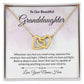Granddaughter Personalized Card Interlocking Hearts Necklace-[Heartfelt Family Gift]