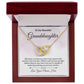 Granddaughter Personalized Card Interlocking Hearts Necklace-[Heartfelt Family Gift]