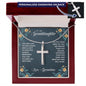 Granddaughter Personalized Cross Necklace-[Heartfelt Family Gift]