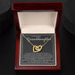 Granddaughter Precious Gift Interlocking Hearts Necklace-[Heartfelt Family Gift]