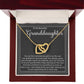 Granddaughter Precious Gift Interlocking Hearts Necklace-[Heartfelt Family Gift]