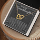 Granddaughter Precious Gift Interlocking Hearts Necklace-[Heartfelt Family Gift]
