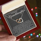Granddaughter Precious Gift Interlocking Hearts Necklace-[Heartfelt Family Gift]