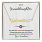 Granddaughter You Stole My Heart Personalized Name Necklace With Heart-[Heartfelt Family Gift]