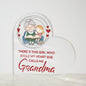 Grandma Acrylic Heart-[Heartfelt Family Gift]