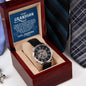 Grandson Men's Openwork Watch with Lighted Gift Box-[Heartfelt Family Gift]