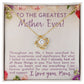 Greatest Mother Ever Love Knot Necklace-[Heartfelt Family Gift]