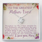 Greatest Mother Ever Love Knot Necklace-[Heartfelt Family Gift]