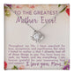 Greatest Mother Ever Love Knot Necklace-[Heartfelt Family Gift]