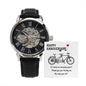 Happy Anniversary Men's Openwork Watch with Lighted Gift Box-[Heartfelt Family Gift]