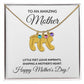 Happy Mother's Day Personalized Birthstone Baby Feet Necklace Gift-[Heartfelt Family Gift]
