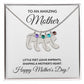 Happy Mother's Day Personalized Birthstone Baby Feet Necklace Gift-[Heartfelt Family Gift]