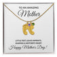 Happy Mother's Day Personalized Birthstone Baby Feet Necklace Gift-[Heartfelt Family Gift]
