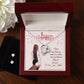 Happy Valentine's Day Babe Forever Love Heart Necklace And Earring Set-[Heartfelt Family Gift]