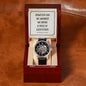 However Far Men's Openwork Watch with Lighted Gift Box-[Heartfelt Family Gift]