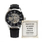 However Far Men's Openwork Watch with Lighted Gift Box-[Heartfelt Family Gift]