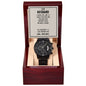I choose you Black Chronograph Watch with Lighted Gift Box-[Heartfelt Family Gift]
