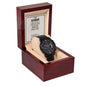 I choose you Black Chronograph Watch with Lighted Gift Box-[Heartfelt Family Gift]