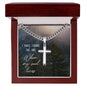 I have found the one Personalized Cross Necklace with Cuban Chain-[Heartfelt Family Gift]
