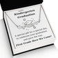 Kindergarten Graduation - Personalized Name Necklace With Heart-[Heartfelt Family Gift]