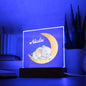 Lighted Acrylic Nursery Boy's Room Nightlight with Personalized Name-[Heartfelt Family Gift]