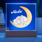 Lighted Acrylic Nursery Boy's Room Nightlight with Personalized Name-[Heartfelt Family Gift]