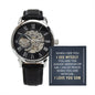 Love You Son Men's Openwork Watch with Lighted Gift Box-[Heartfelt Family Gift]