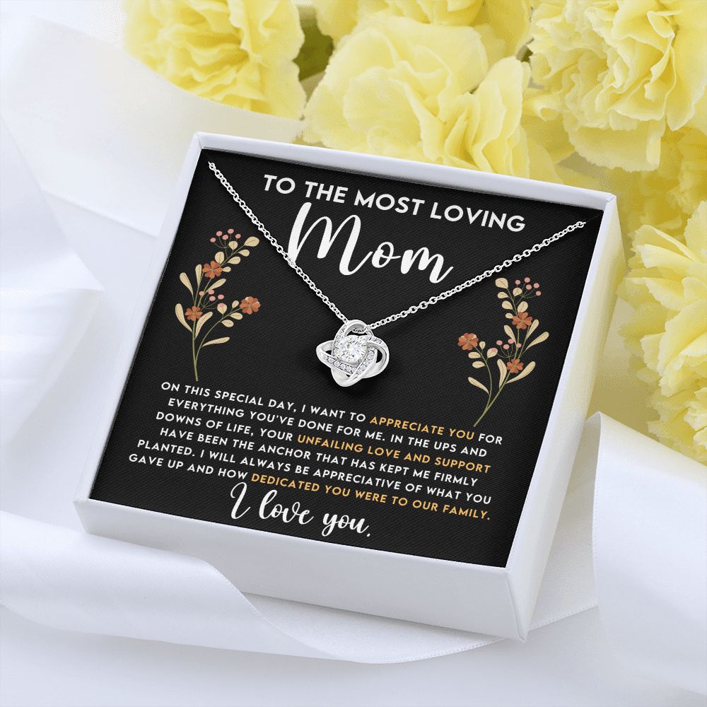 Loving Mom Love Knot Necklace-[Heartfelt Family Gift]