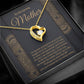 Loving Mother Heart Pendant Necklace-[Heartfelt Family Gift]