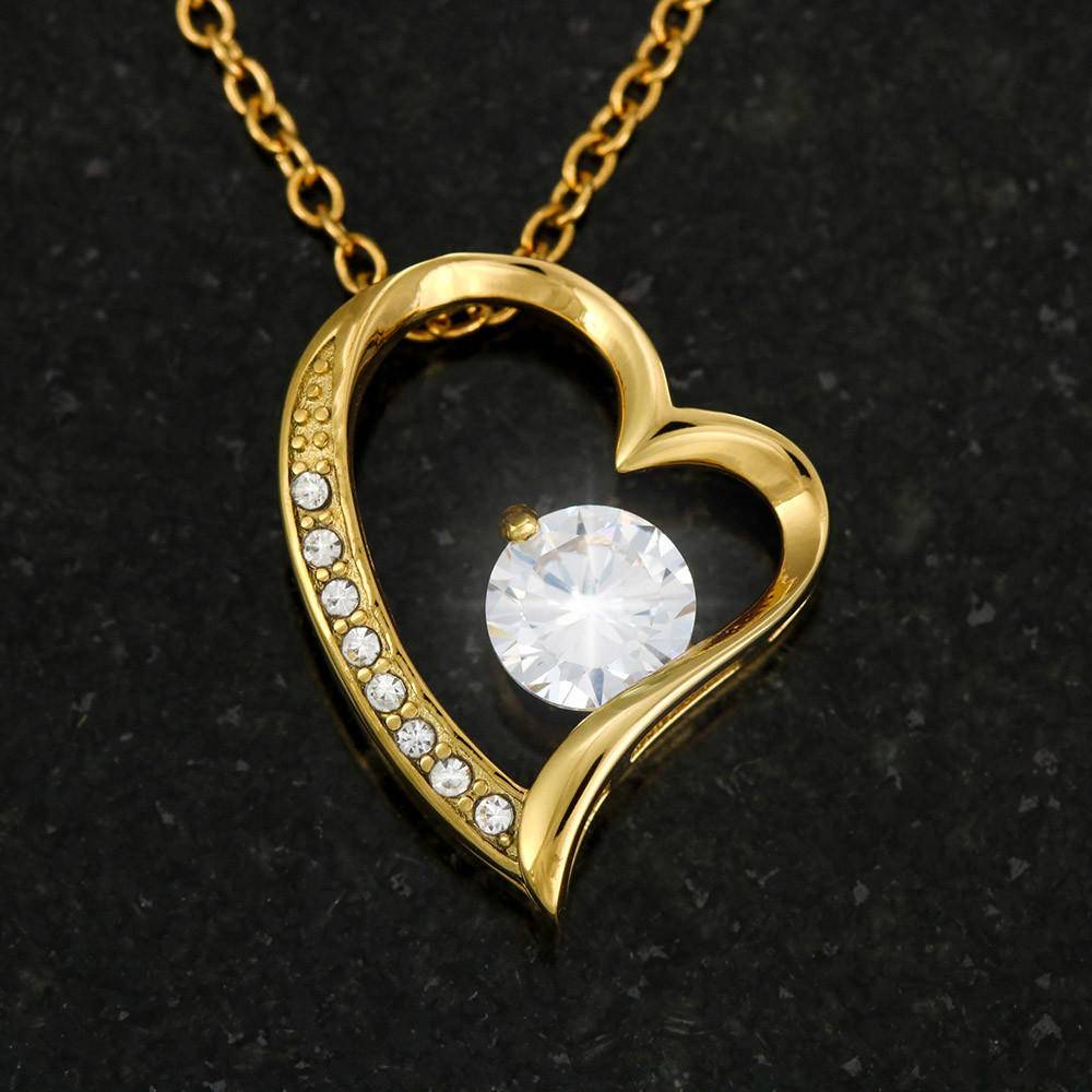 Loving Mother Heart Pendant Necklace-[Heartfelt Family Gift]
