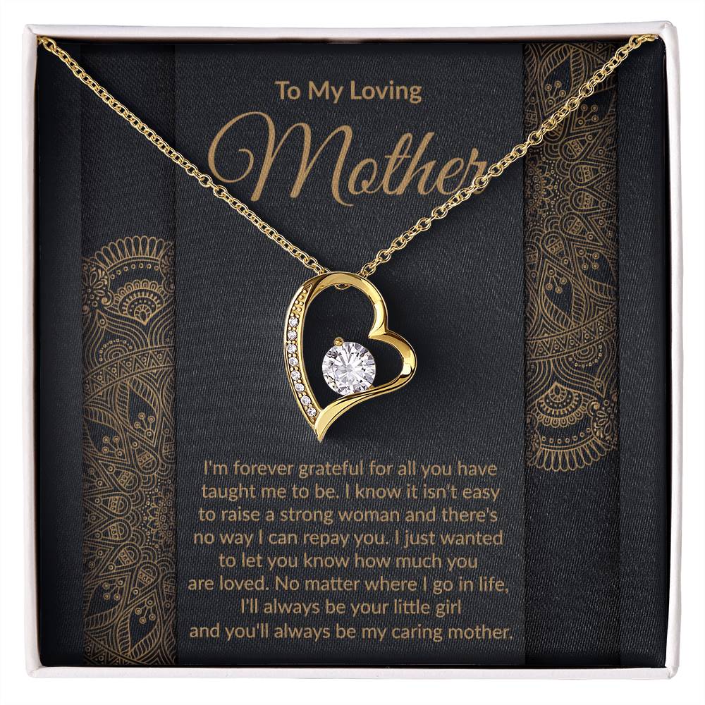 Loving Mother Heart Pendant Necklace-[Heartfelt Family Gift]