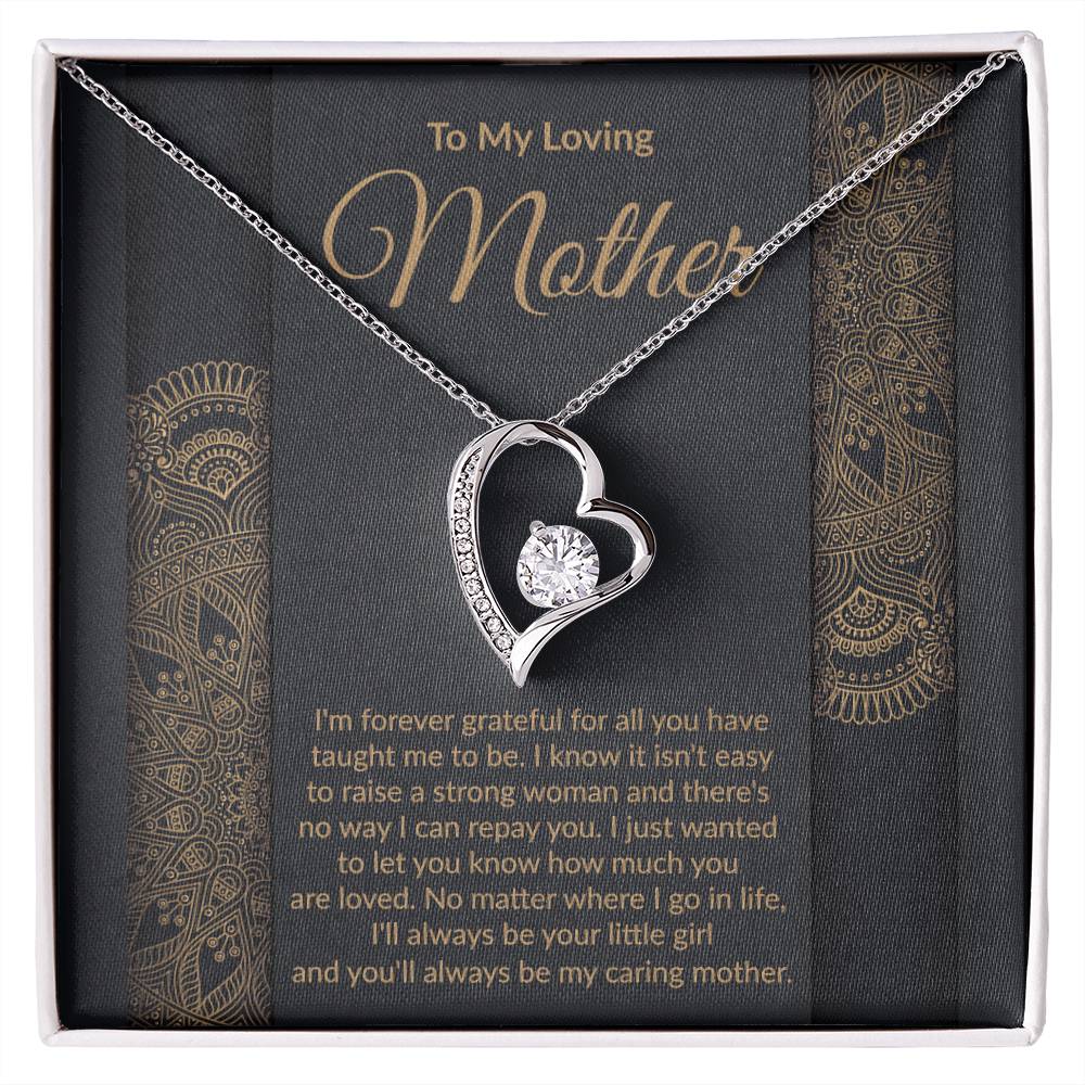 Loving Mother Heart Pendant Necklace-[Heartfelt Family Gift]
