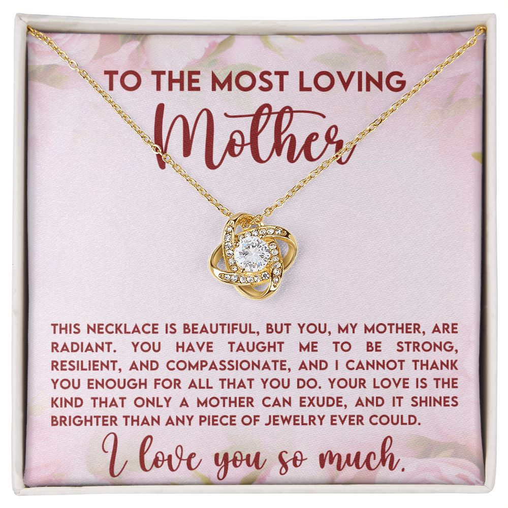 Loving Mother Love Knot Necklace-[Heartfelt Family Gift]