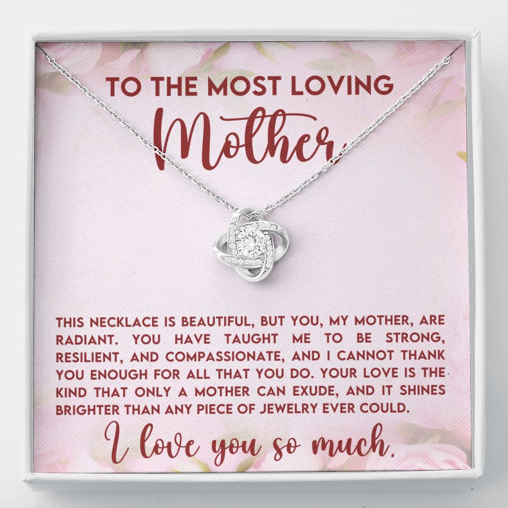 Loving Mother Love Knot Necklace-[Heartfelt Family Gift]