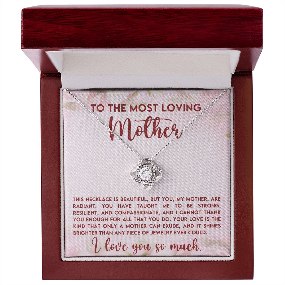 Loving Mother Love Knot Necklace-[Heartfelt Family Gift]