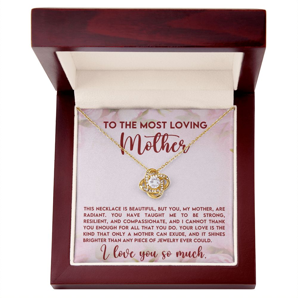Loving Mother Love Knot Necklace-[Heartfelt Family Gift]