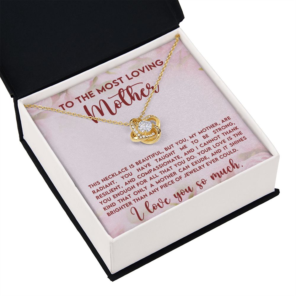Loving Mother Love Knot Necklace-[Heartfelt Family Gift]
