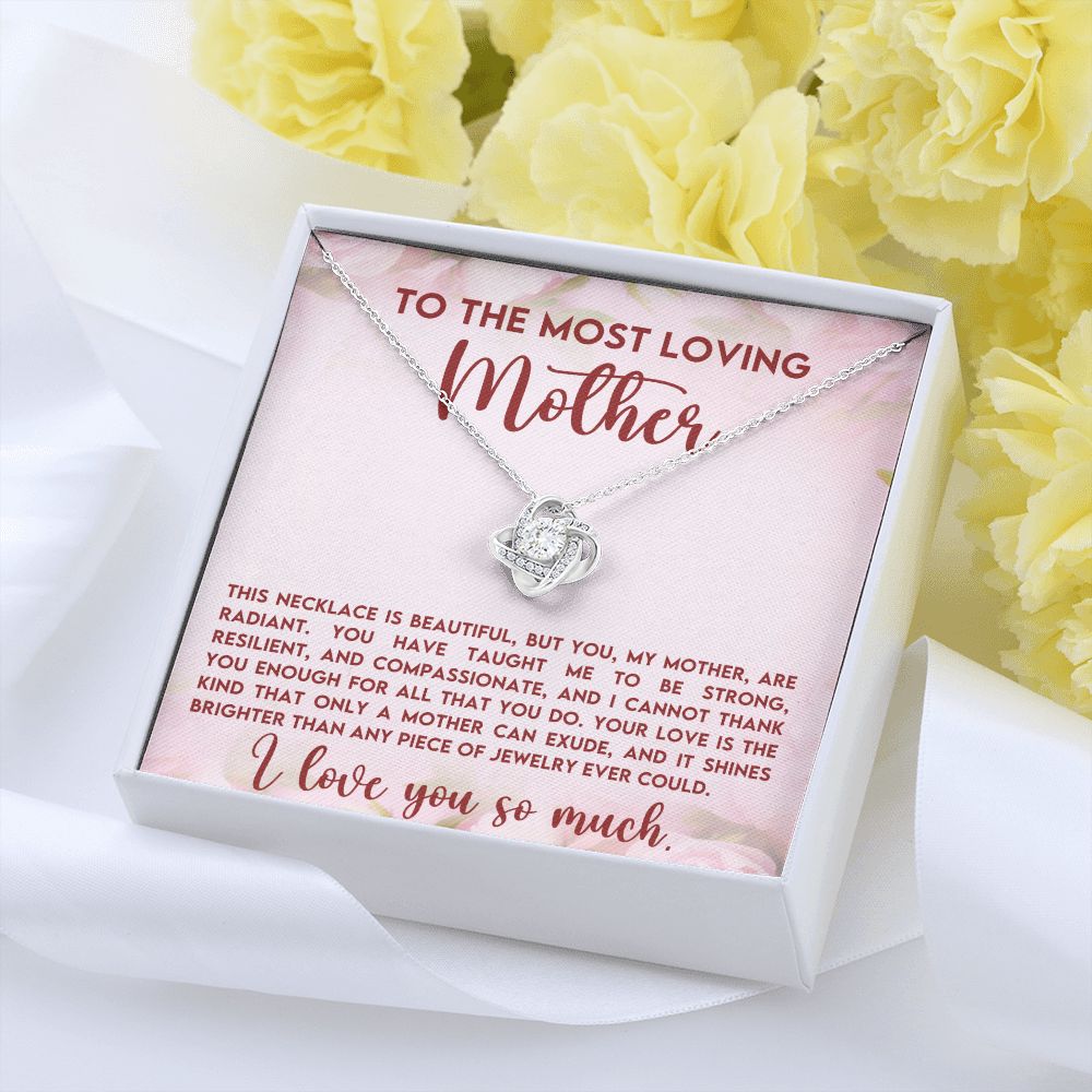 Loving Mother Love Knot Necklace-[Heartfelt Family Gift]