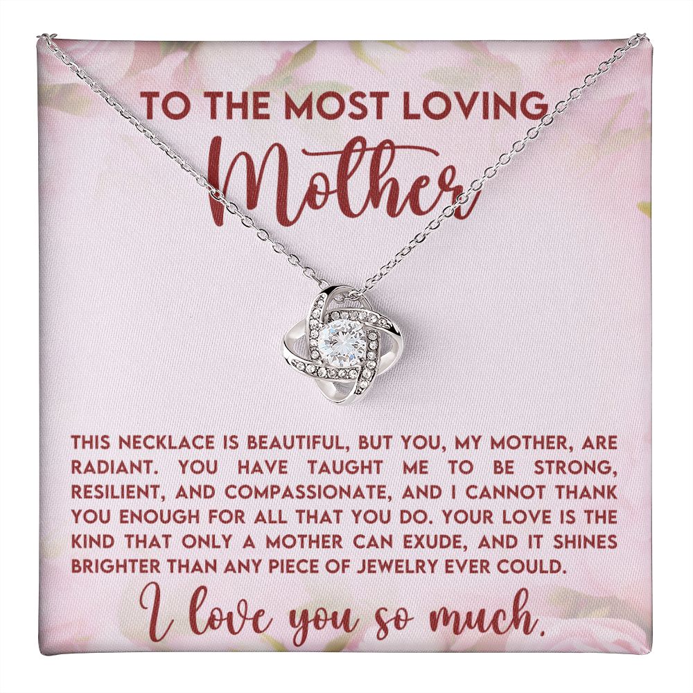 Loving Mother Love Knot Necklace-[Heartfelt Family Gift]