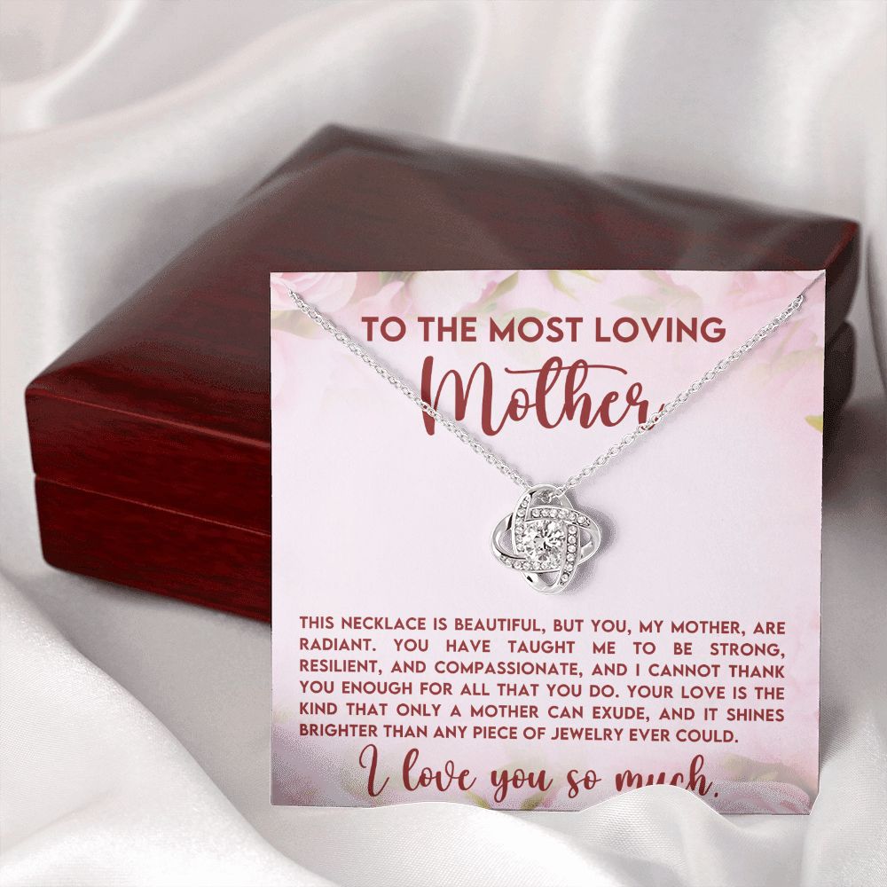 Loving Mother Love Knot Necklace-[Heartfelt Family Gift]