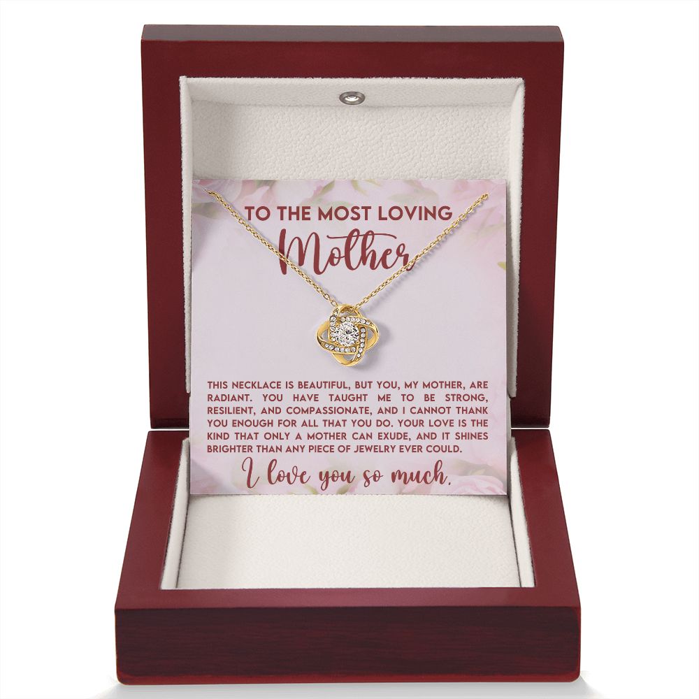 Loving Mother Love Knot Necklace-[Heartfelt Family Gift]
