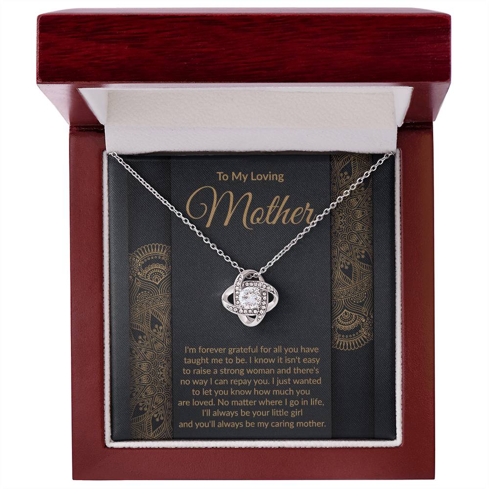 Loving Mother Love Knot Pendant Necklace Gift-[Heartfelt Family Gift]