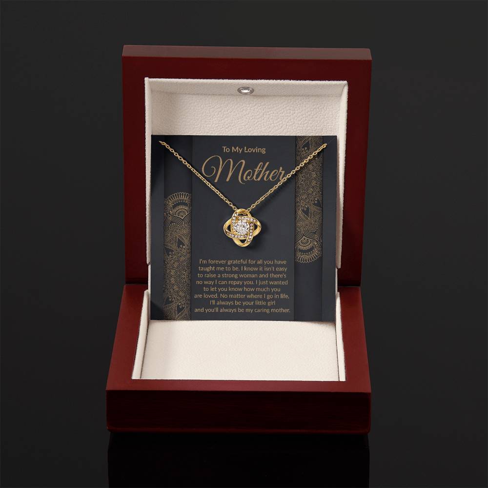 Loving Mother Love Knot Pendant Necklace Gift-[Heartfelt Family Gift]