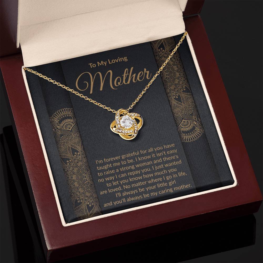 Loving Mother Love Knot Pendant Necklace Gift-[Heartfelt Family Gift]