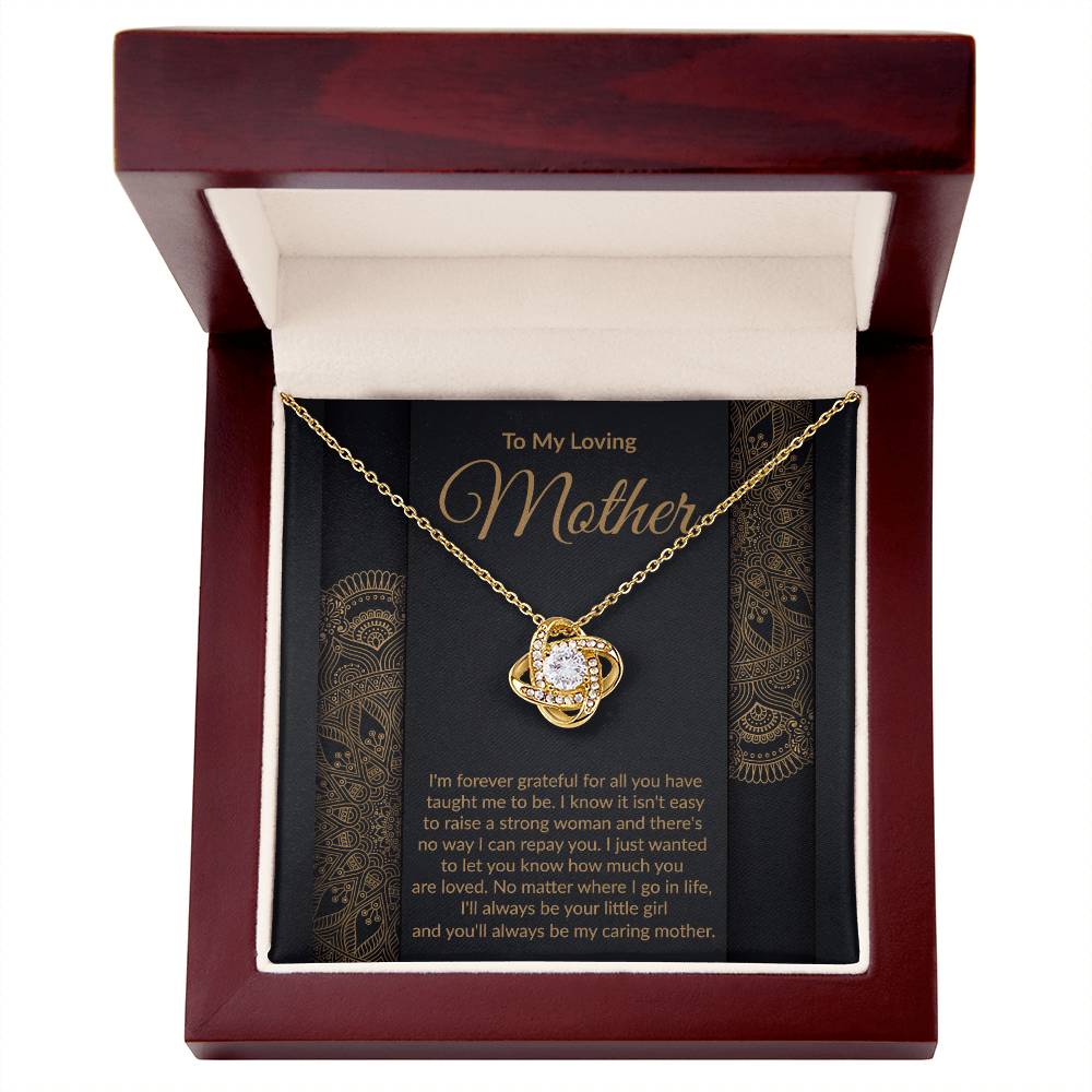 Loving Mother Love Knot Pendant Necklace Gift-[Heartfelt Family Gift]