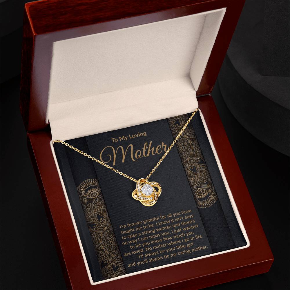Loving Mother Love Knot Pendant Necklace Gift-[Heartfelt Family Gift]